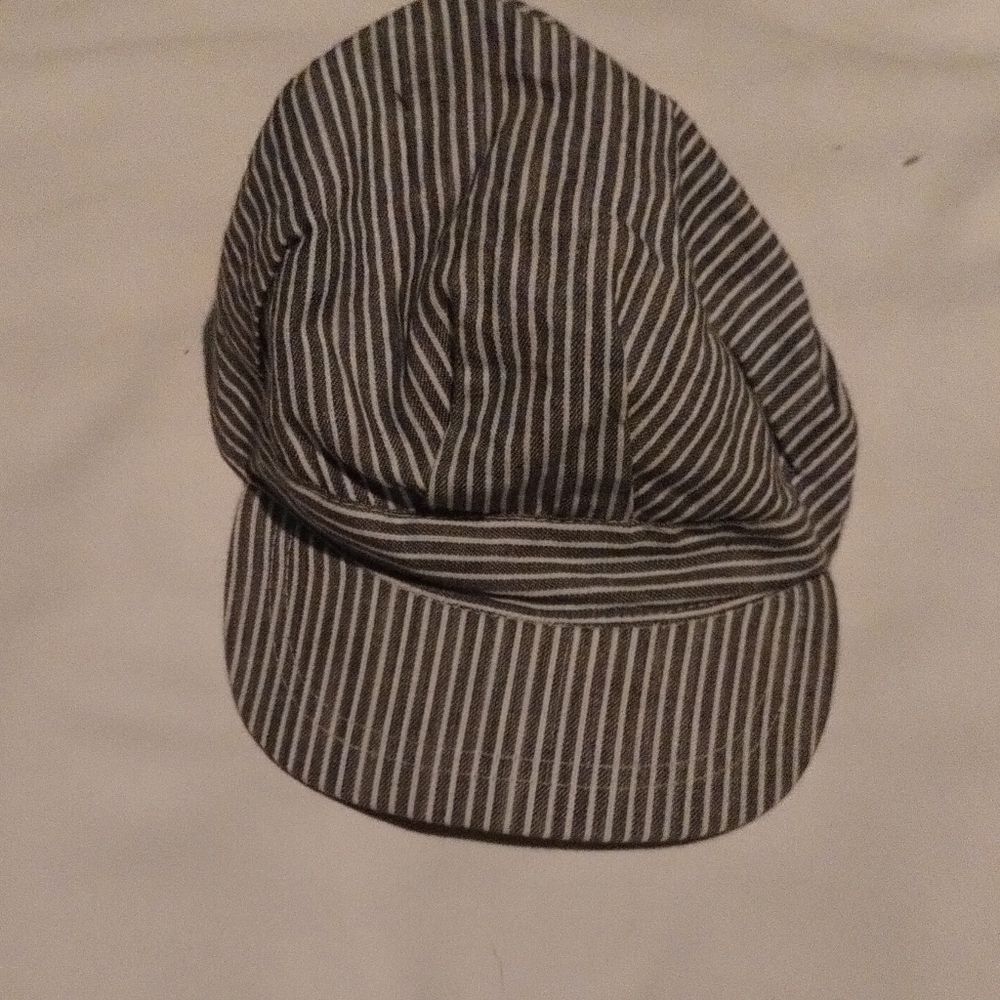 Blue and White Striped Hat